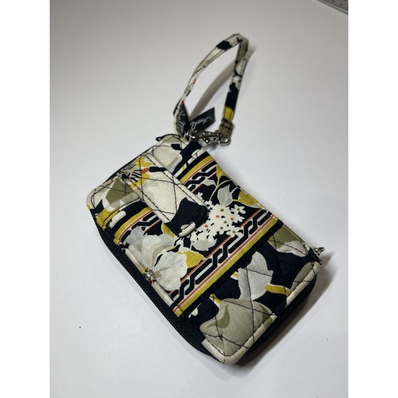 Vera Bradley Dogwood‎ Wristlet Wallet Retired Small Zip Around Strap Yellow - Picture 3 of 6